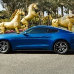 Rent Mustang Blue 2017 in Dubai