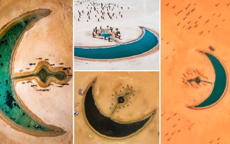 moon lakes in Dubai