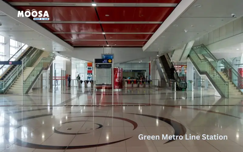 Green Metro line Station Dubai